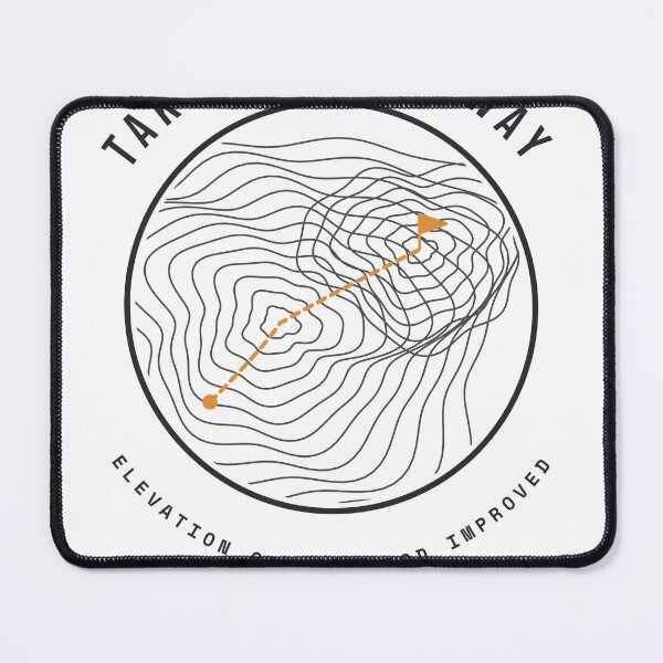 Item preview, Take The Long Way - Topographic Hiking Map designed and sold by Rilindi.