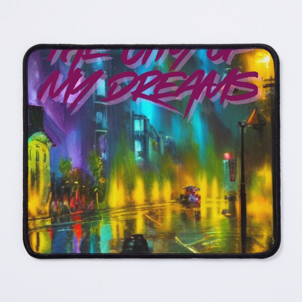 Item preview, The City of My Dreams – Neon Rainy Night Urban Art designed and sold by Thelic1977.