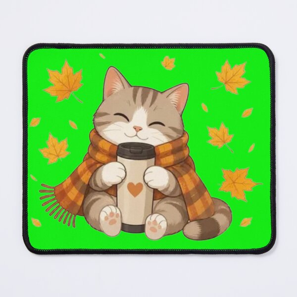Item preview, Cozy Cat Pumpkin Spice Coffee Autumn Aesthetic designed and sold by CorgiCoffeeHub.