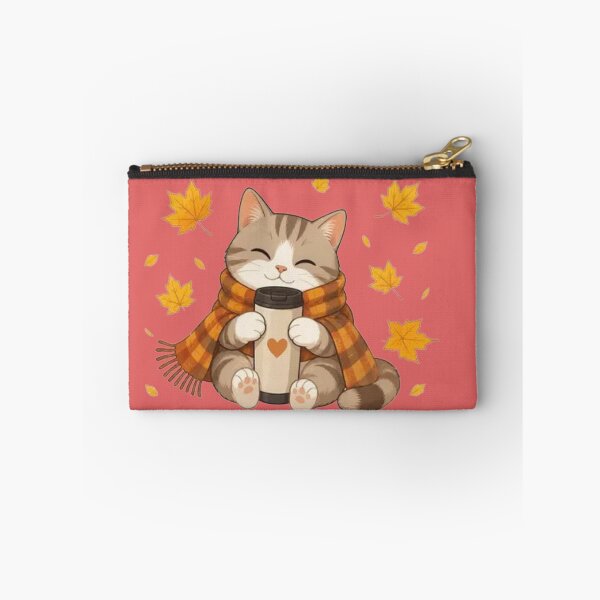 Item preview, Cozy Cat Pumpkin Spice Coffee Autumn Aesthetic designed and sold by CorgiCoffeeHub.