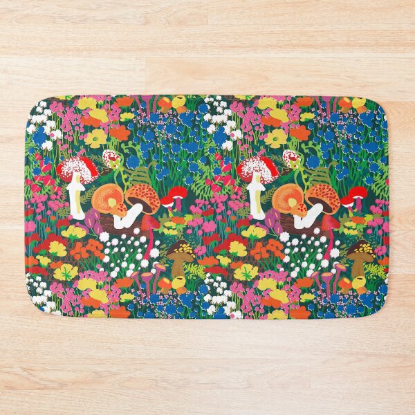 Item preview, Psychedelic Forest Fungi in Green designed and sold by YesterdayColl.