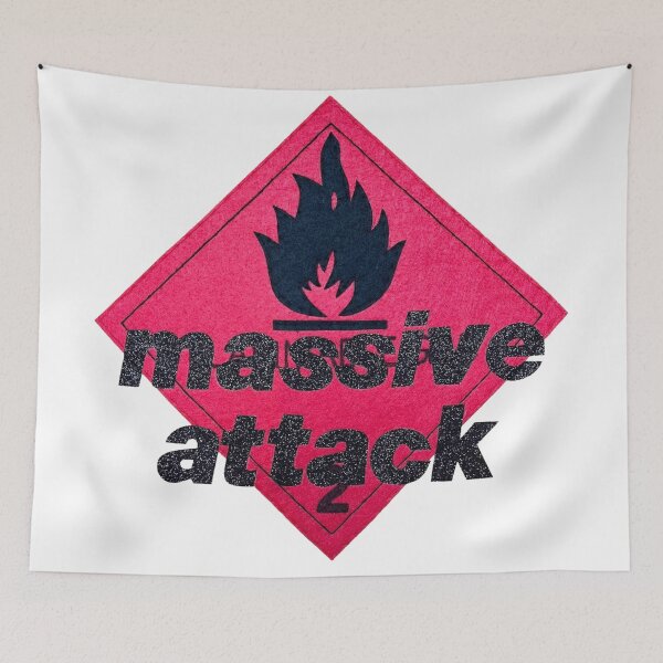 Item preview, Massive Attack Original Custom Vintage Music Band Tee Unique Poster Wall Art designed and sold by Cool Robot Bro..