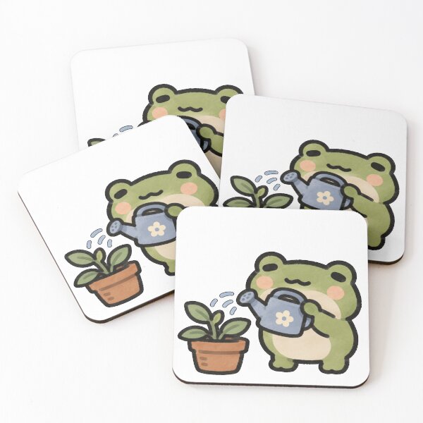 Item preview, Frog Watering Plant designed and sold by chookiebookie.