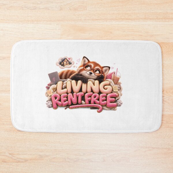 Item preview, LIVING RENT FREE Cat – Animal Personality Art designed and sold by AnastasiaNensy.