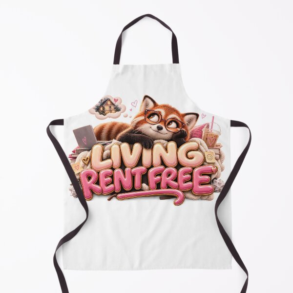 Item preview, LIVING RENT FREE Cat – Animal Personality Art designed and sold by AnastasiaNensy.