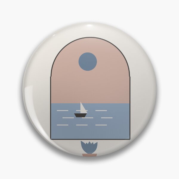 Item preview, Mediterranean Arch Window Sailboat at Sea designed and sold by ChromaLens.