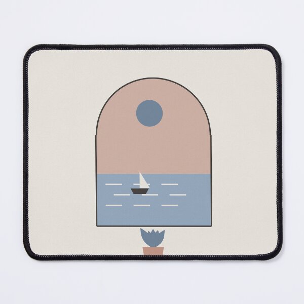 Item preview, Mediterranean Arch Window Sailboat at Sea designed and sold by ChromaLens.