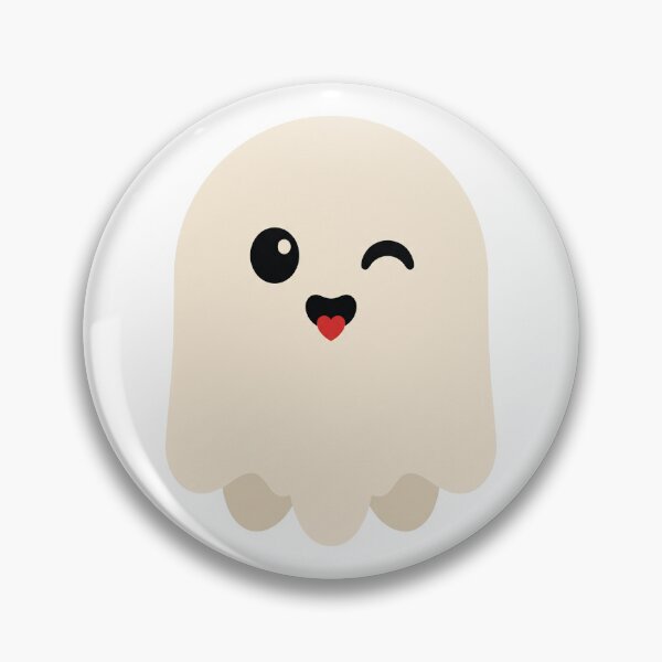 Item preview, Winking Ghost Cute Halloween Flat Design designed and sold by AURA Vibes.