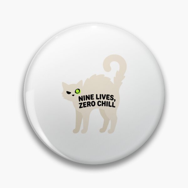 Item preview, Nine Lives Zero Chill Cat Halloween designed and sold by AURA Vibes.