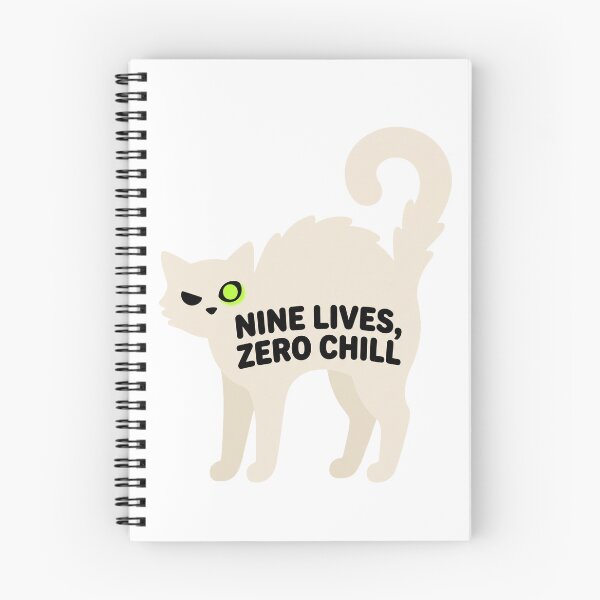 Item preview, Nine Lives Zero Chill Cat Halloween designed and sold by AURA Vibes.