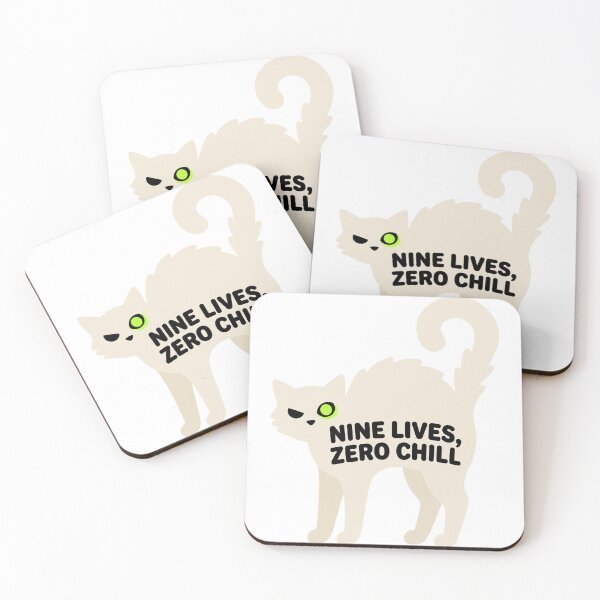 Item preview, Nine Lives Zero Chill Cat Halloween designed and sold by AURA Vibes.