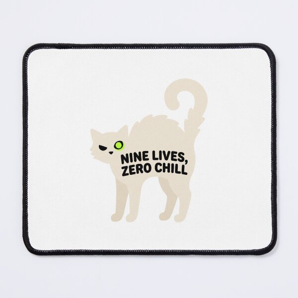 Item preview, Nine Lives Zero Chill Cat Halloween designed and sold by AURA Vibes.