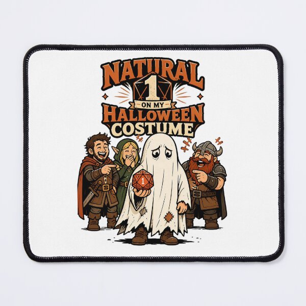 Item preview, Natural 1 On My Halloween Costume Funny D&D Halloween designed and sold by Jack n' Sally's.