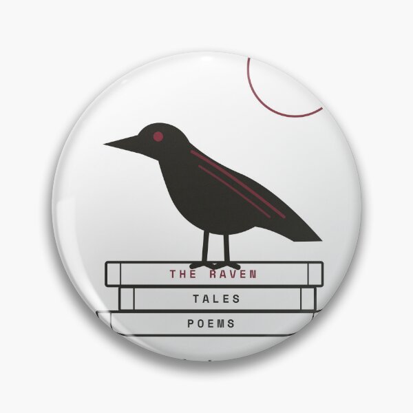 Item preview, Quoth the Raven Nevermore - Edgar Allan Poe Raven on Books designed and sold by Rilindi.