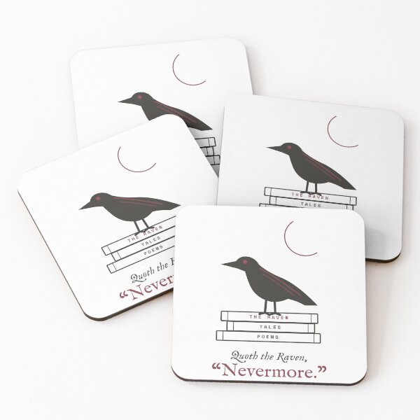 Item preview, Quoth the Raven Nevermore - Edgar Allan Poe Raven on Books designed and sold by Rilindi.
