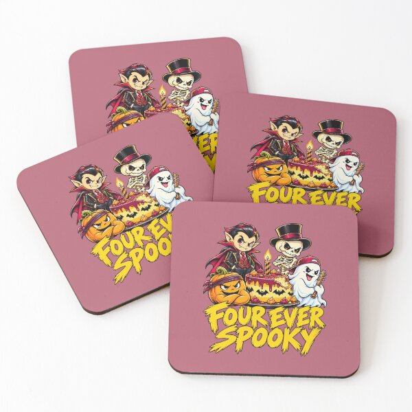 Item preview, Four Ever Spooky 4th Halloween Birthday Party designed and sold by Endless7Art.