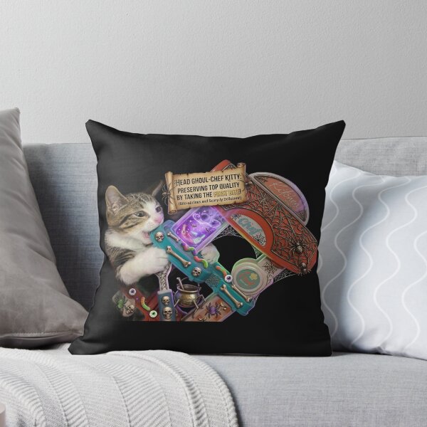 Item preview, Ghoul Chef Kitty Spooky Kitchen Halloween Cat Lover designed and sold by MeliMedO Art.