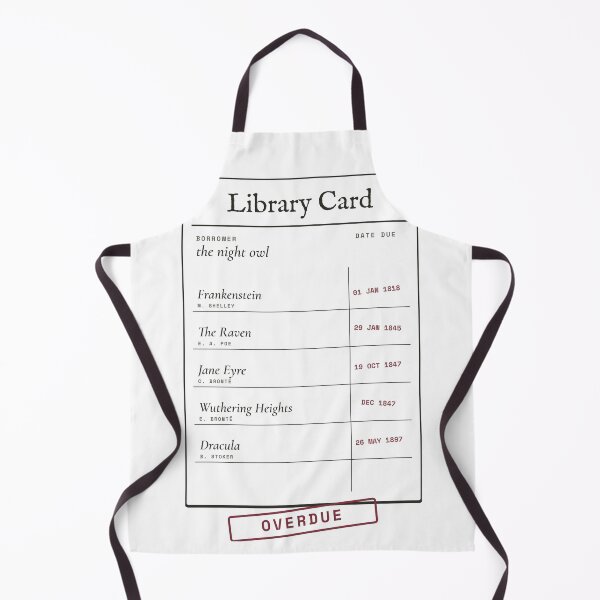 Item preview, Overdue Library Card - Classic Gothic Books Dark Academia designed and sold by Rilindi.