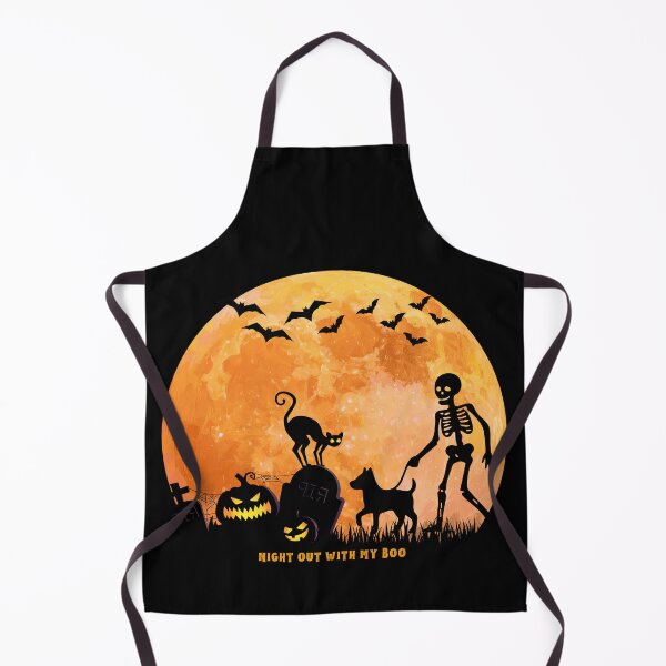 Item preview, Halloween skeleton & dog night out with boo designed and sold by Doodles Down South.