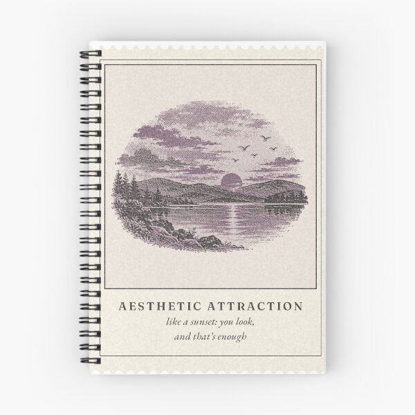 Item preview, Aesthetic Attraction Asexual Sunset Vintage Stamp designed and sold by missmarilee.