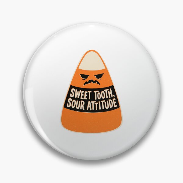 Item preview, Sweet Tooth Sour Attitude Candy Corn Retro designed and sold by AURA Vibes.