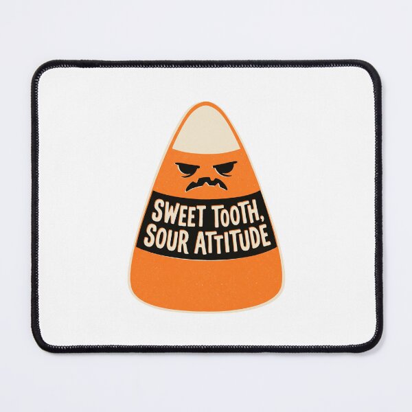 Item preview, Sweet Tooth Sour Attitude Candy Corn Retro designed and sold by AURA Vibes.
