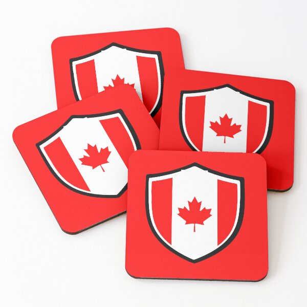 Item preview, canada flag shield emblem graphic designed and sold by GlobalPrintArt.