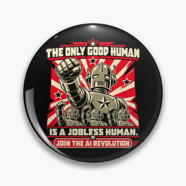 Item preview, You’re Fired, Comrade! — Retro Robot AI Revolution designed and sold by Sanctum Icons.