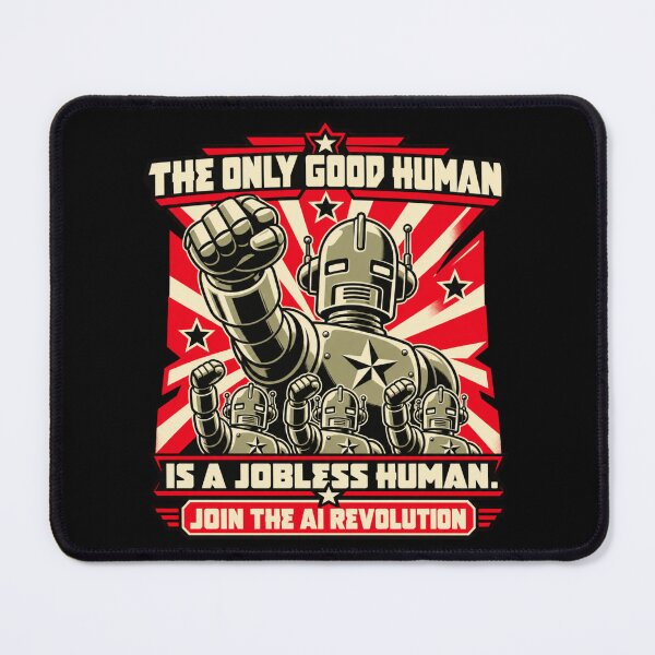 Item preview, You’re Fired, Comrade! — Retro Robot AI Revolution designed and sold by Sanctum Icons.