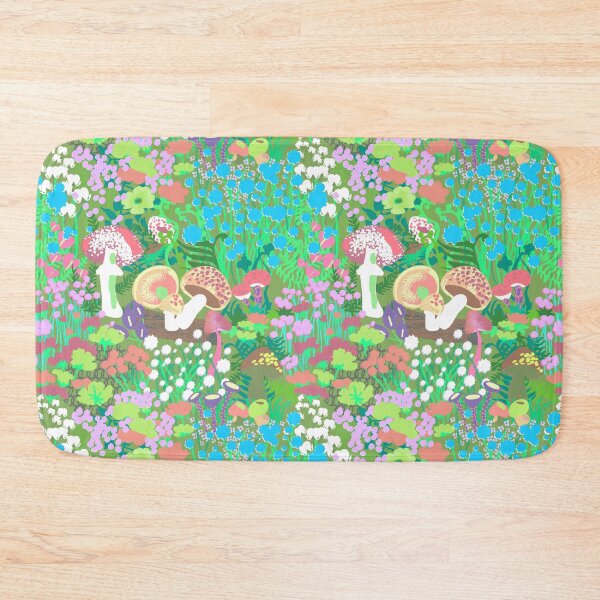 Item preview, Psychedelic Forest Fungi in Pastel Green designed and sold by YesterdayColl.
