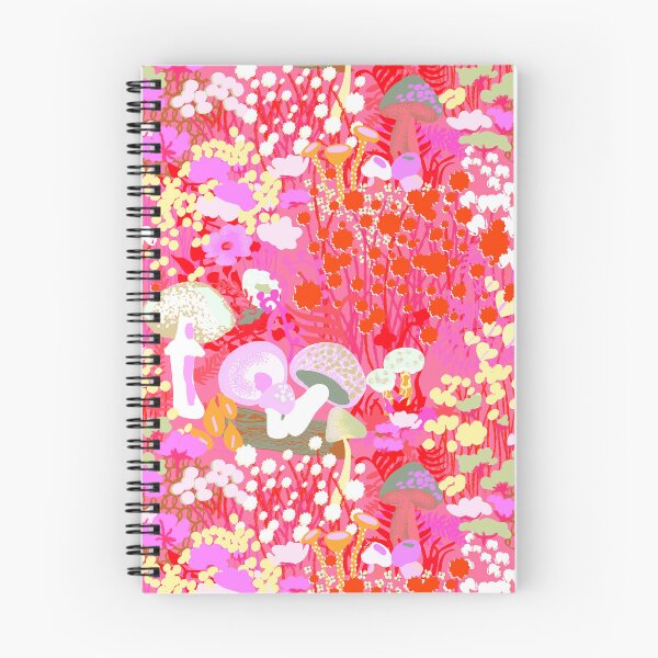 Item preview, Psychedelic Forest Fungi in Saturated Pink + Red designed and sold by YesterdayColl.