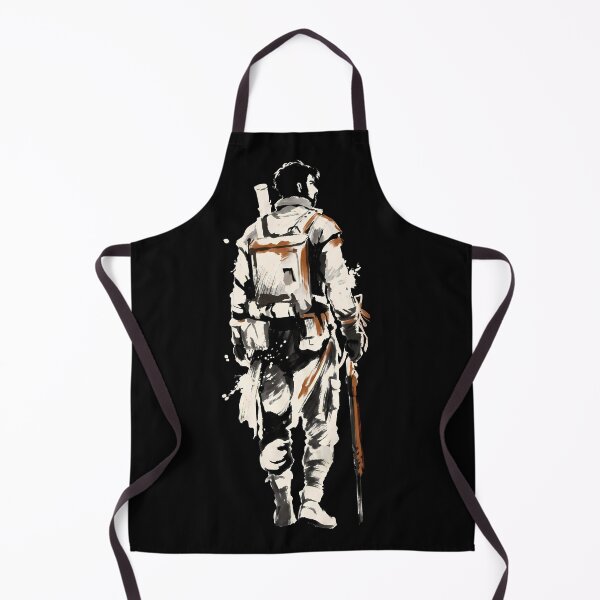 Item preview, A Lone Wanderer in the Wastes Kenshi Sumi-e Gaming Graphic Tee designed and sold by Senpaiwaves.