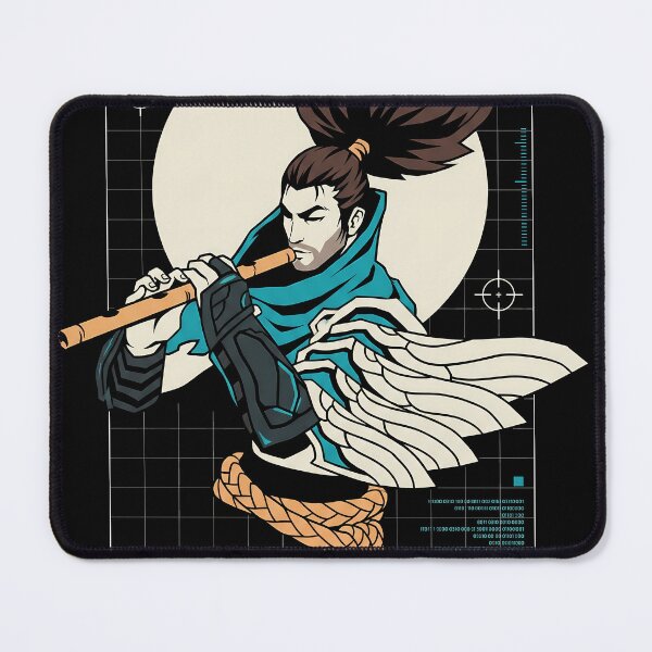 Item preview, Yasuo League of Legends Techwear Anime Gaming Streetwear Tee designed and sold by Senpaiwaves.
