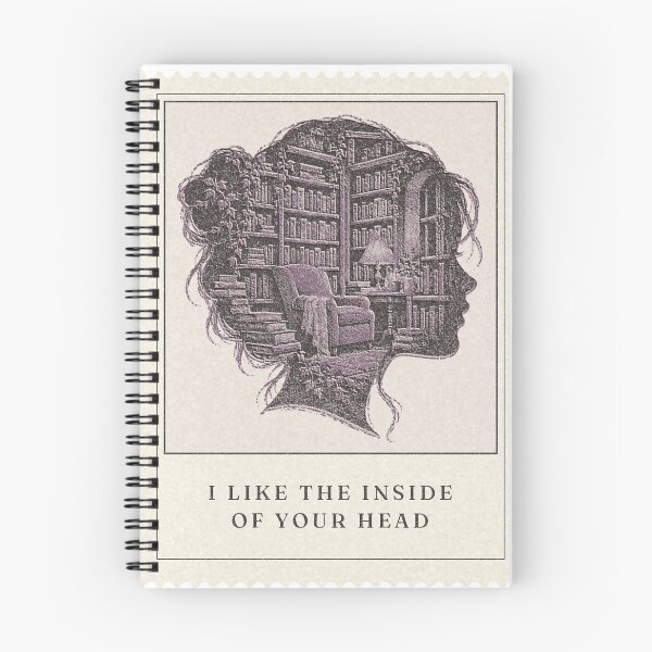 Item preview, I Like the Inside of Your Head Library Silhouette Stamp designed and sold by missmarilee.