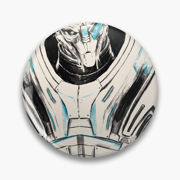 Item preview, Garrus Vakarian Mass Effect Sumi-e Anime Gaming Streetwear Tee designed and sold by Senpaiwaves.