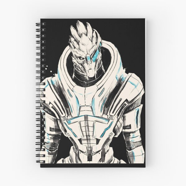 Aperçu de l'œuvre T-shirt de streetwear Garrus Vakarian Mass Effect Sumi-e Anime Gaming créée et vendue par Senpaiwaves.