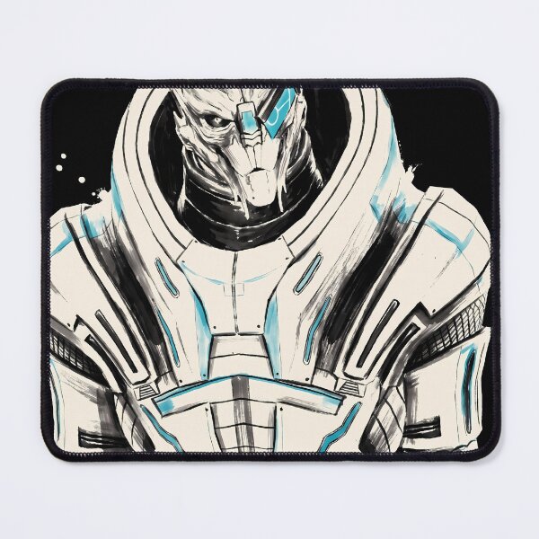 Item preview, Garrus Vakarian Mass Effect Sumi-e Anime Gaming Streetwear Tee designed and sold by Senpaiwaves.