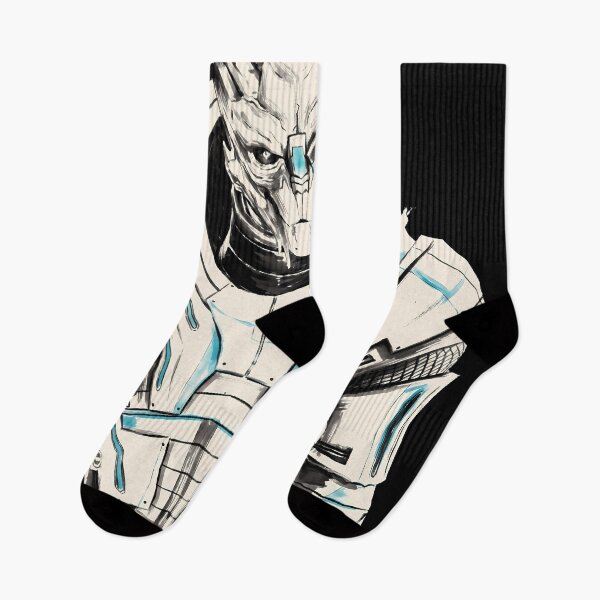 Item preview, Garrus Vakarian Mass Effect Sumi-e Anime Gaming Streetwear Tee designed and sold by Senpaiwaves.