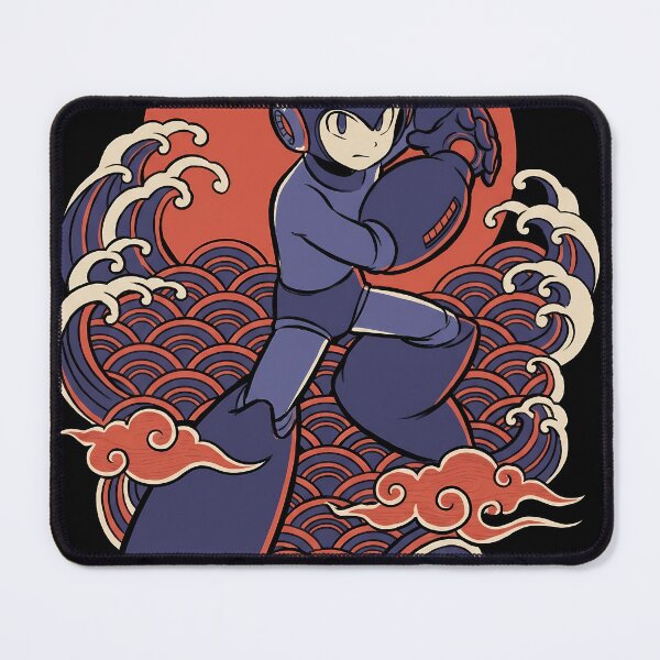 Item preview, Mega Man Charging His Buster Mega Man Ukiyo-e Gamer Graphic Tee designed and sold by Senpaiwaves.