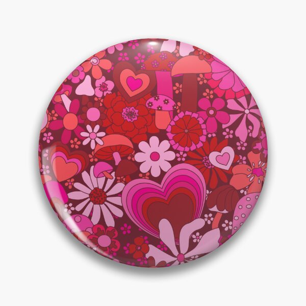 Item preview, My Groovy Valentine in Dark Red Rhubarb designed and sold by YesterdayColl.