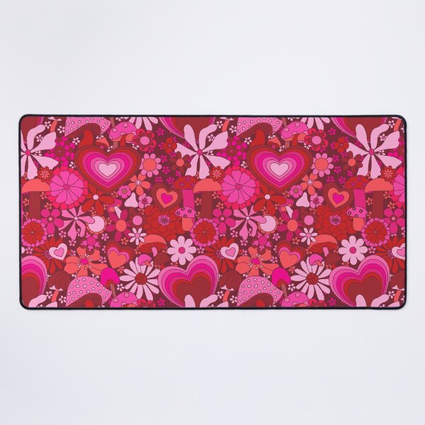Item preview, My Groovy Valentine in Dark Red Rhubarb designed and sold by YesterdayColl.