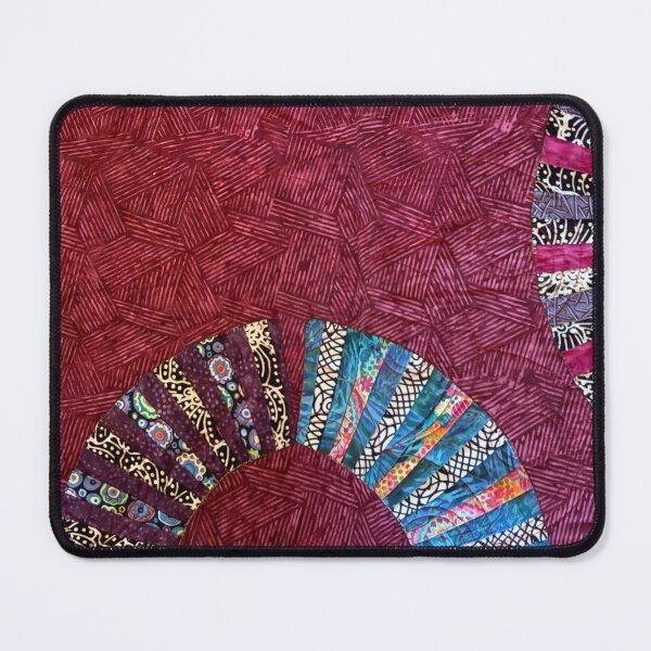 Item preview, Batik Wall Art with Circular Fans and Black and White Accents #1 designed and sold by sraab8.