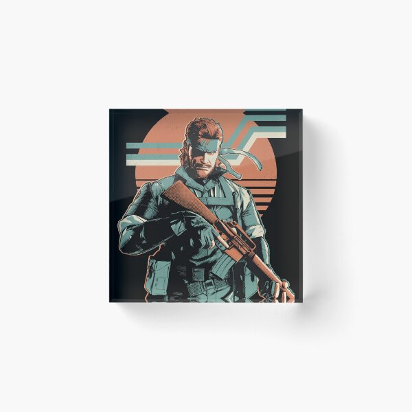 Artikelvorschau, Big Boss Metal Gear Solid Retro Gaming Grafik-T-Shirt entworfen und verkauft von Senpaiwaves.