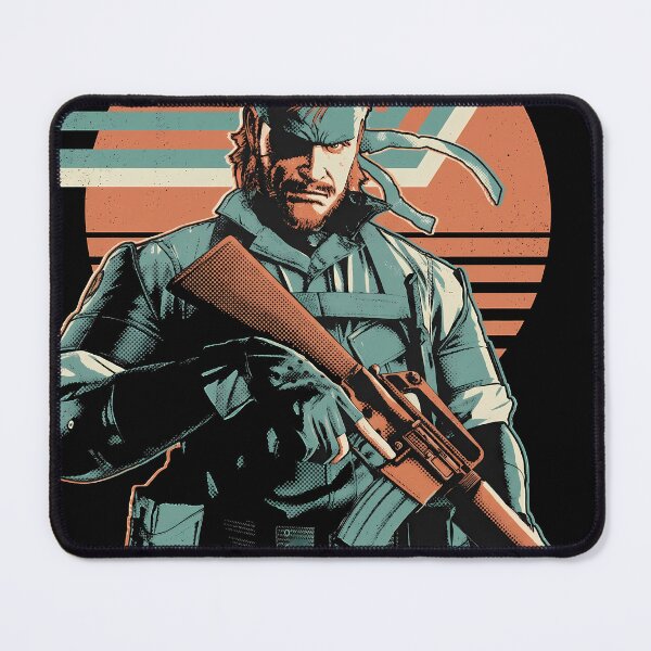 Item preview, Big Boss Metal Gear Solid Retro Gaming Graphic Tee designed and sold by Senpaiwaves.