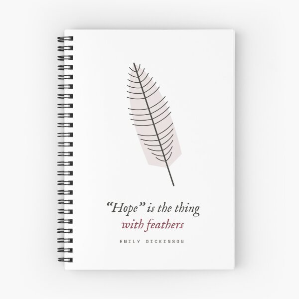 Item preview, Hope Is the Thing With Feathers - Emily Dickinson Feather designed and sold by Rilindi.