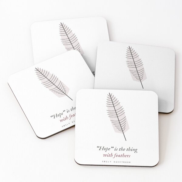 Item preview, Hope Is the Thing With Feathers - Emily Dickinson Feather designed and sold by Rilindi.