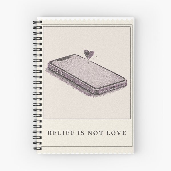 Item preview, Relief Is Not Love Phone Heart Vintage Stamp designed and sold by missmarilee.