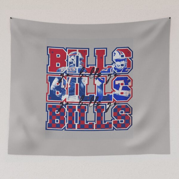 Item preview, Buffalo Bills Go Bills Collage Josh Allen Helmet Checker Pattern NFL Fan Art Apparel Gift designed and sold by saovipgames.
