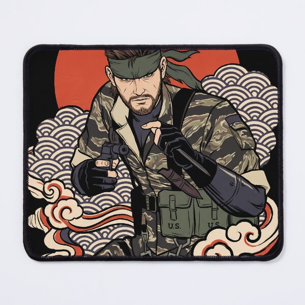 Item preview, Naked Snake Metal Gear Solid 3 Ukiyo-e Anime Gaming Streetwear Tee designed and sold by Senpaiwaves.