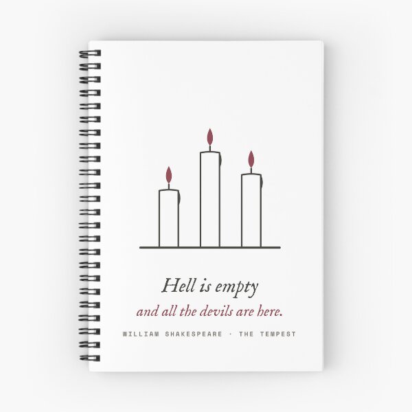Item preview, Hell Is Empty and All the Devils Are Here - Shakespeare Candles designed and sold by Rilindi.